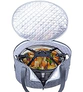 BAGSPRITE Slow Cooker Carrying Case Compatible with 6-8 Quart Crockpot Carrier for Hot Food and H...