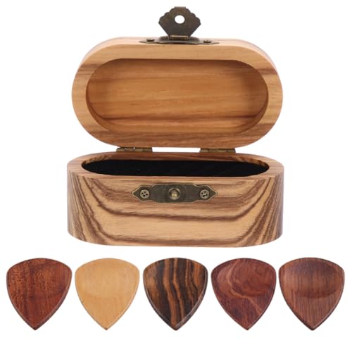 Boîte en bois pour médiateurs Vaguelly, le cadeau idéal pour passionnés de guitare et basse