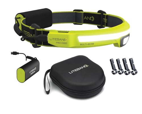Liteband PRO Bundle 1500 Lumens LED Headlamp Rechargeable Battery Powered