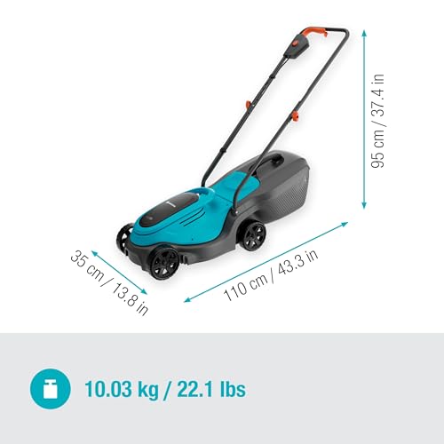Gardena EasyMax 30/18V Ready-to-Use Set Akku-Rasenmäher, 30 cm Schnittbreite, inkl. Power for All-Akku, kompakt und wendig, ideal für kleine Gärten (14629-20)