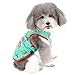 Zunea Small Dog Shirts Summer Sleeveless Clothes Soft Cotton Puppy Vest Cool Tank Top Pet Apparel Dogs/Cats Tee Shirt Sun Protection Chihuahua Doggie Clothing for Hot Weather Green M