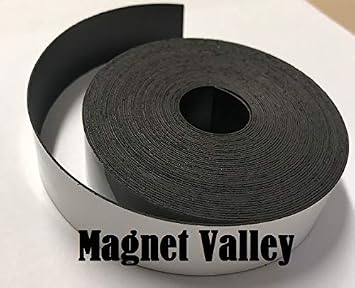 Magnet Valley Dry Erase WHITE Magnetic Strip Roll 1" x 25 Write on/Wipe off Magnet