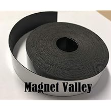 Magnet Valley Dry Erase WHITE Magnetic Strip Roll 1" x 25 Write on/Wipe off Magnet
