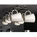 Étagère murale pour tasses, support de rangement pour tasses à café, organisateur de cuisine moderne, présentoir pour tasses expresso, support pour tasses suspendu - France Étagère murale pour tasses, support de rangement pour tasses à café, organisateur de cuisine moderne, présentoir pour tasses expresso, support pour tasses suspendu - France