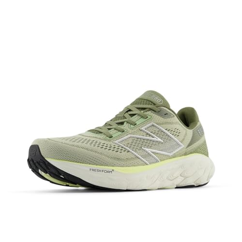 New Balance New Balance Men's Fresh Foam X 880 V14 Running Shoe, Olivine/Silver Metallic/Limelight, 7.5 M