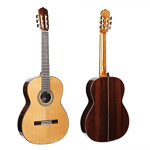 CJWSLYT Guitare professionnelle faite à la main 99,1 cm avec dessus en cèdre/corps en palissandre massif + étui rigide… - Les Beatles, Paul McCartney, John Lennon, RIngo Starr, George Harrison CJWSLYT Guitare professionnelle faite à la main 99,1 cm avec dessus en cèdre/corps en palissandre massif + étui rigide…