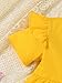 Ichigobaby 9-12 Month Girl Clothes Infant Baby Yellow Short Sleeve Shirt High Low Top Floral Print Rufffle Pants Baby Outfit 1 Year Old Girl Clothes For Fall Winter
