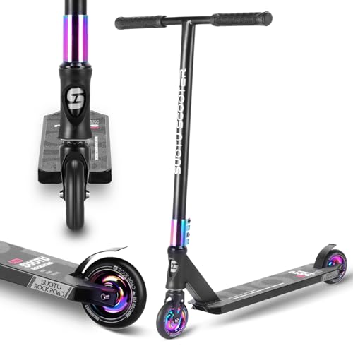 SUOTU Stunt Scooter, 360° Lenkung, Stunt Roller mit ABEC 9 Kugellagern, 100mm PU Räder, Stand...