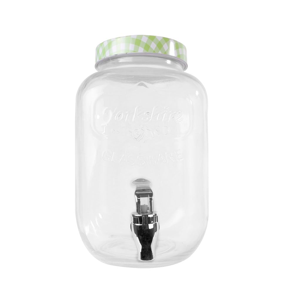 García de Pou Distributeur de Boissons Waki Glass 4 L 15,5 x 25 cm Transparent Verre (Lot de 2)