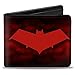Produktbild Buckle-Down Unisex Erwachsene Buckle-Down PU Bifold  Red Hood Logo/Monogramm Schwarz-Rot Fade/Rot/Weiß doppelt gefaltet, Mehrfarbig, 4,0 x 3,5 US