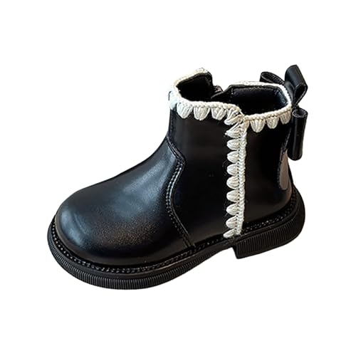 IWIHMIV Toddler Girl Winter Boots Girl Riding Boots Girl Ankle Boots Toddler Snow Boots Waterproof Warm Non-Slip Winter Boots