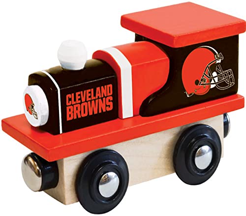 Image of MasterPieces NFL Cleveland Browns Real Wood Toy Train, For Ages 3+