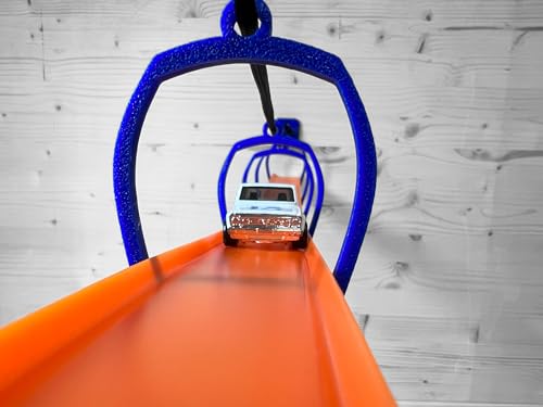 suspension bridge compatible with hot wheels track blue