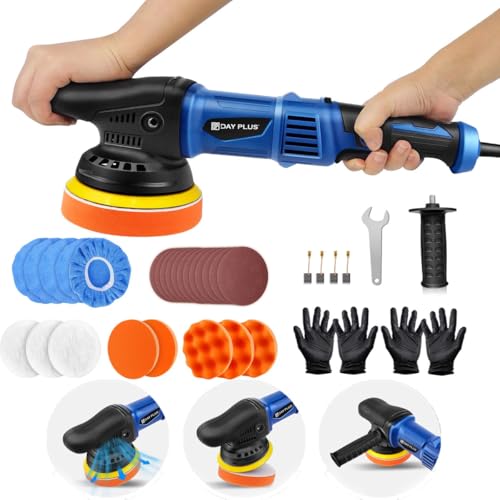 Polisseuse auto à double action 2000W – Kit lustreur 120mm, orbitale aléatoire