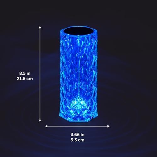 Miniatura 5 de GLOBE Lámpara táctil portátil de cristal recargable integrada LED con control remoto incluido y cable USB