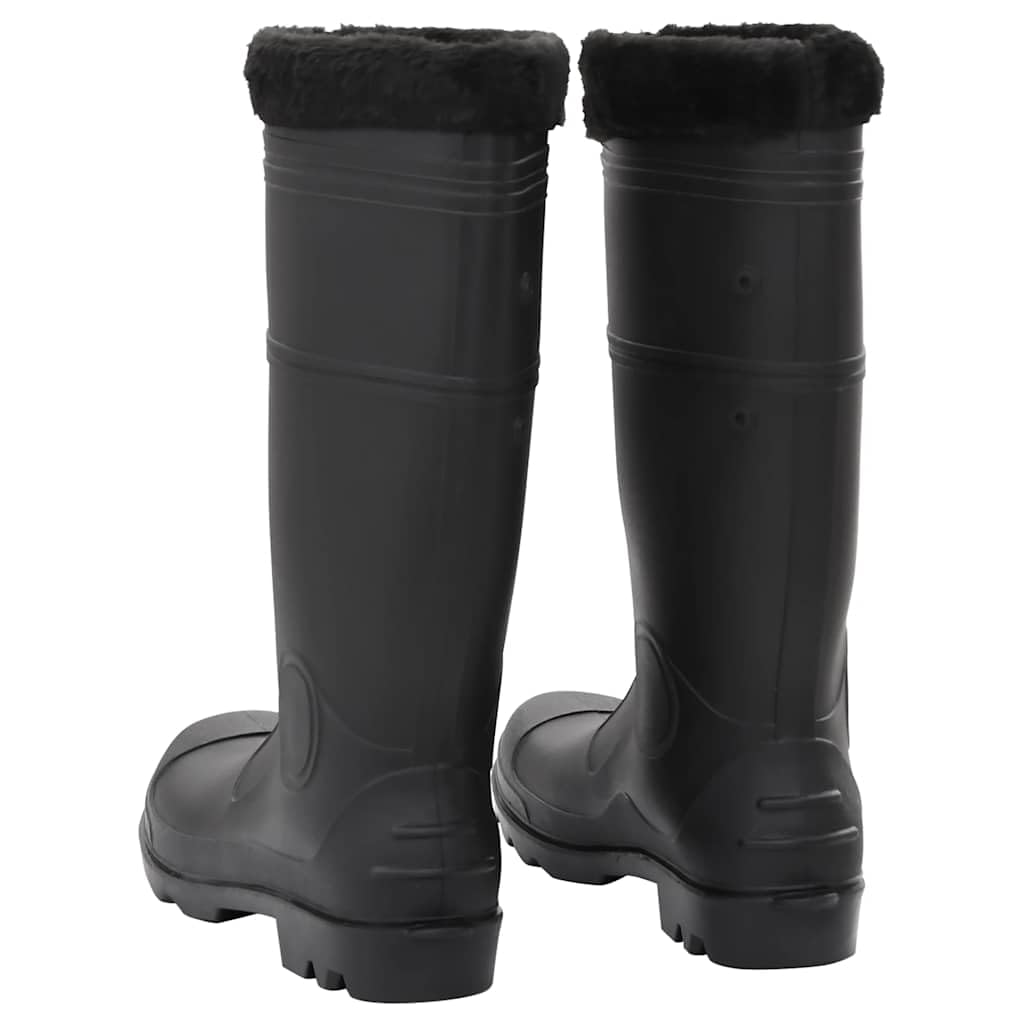 Buty przeciwdeszczowe Czarne Rozmiar 45 PVC