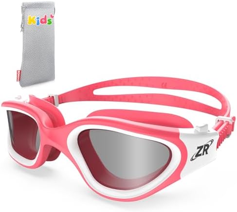 ZIONOR Schwimmbrille Kinder, G1MINI ULTRA Polarisiert Komfortabel Kinder Schwimmbrille, Anti Nebel UV-Schutz Schwimmbrille für Mädchen und Jungen (Jahre 3-14)