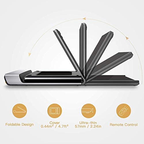 Image of High-End Treadmill Walking Foldable Treadmill Household Running Machine Treadmill with 100 Kg Multifunctional Storage Roll, Fitness Office Area for Quiet