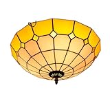 Photo Gallery pufahau lampada a sospensione, lampada da soffitto in stile da incasso, lampada da soffitto in vetro colorato a 3 luci da 16", apparecchi di illuminazione da soffitto in (arancia c) Photo Gallery pufahau lampada a sospensione, lampada da soffitto in stile da incasso, lampada da soffitto in vetro colorato a 3 luci da 16", apparecchi di illuminazione da soffitto in (arancia c)