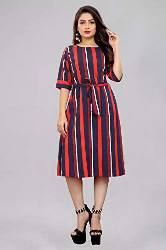 Image of AA Creation Women's Fit And Flare Knee Length Dress