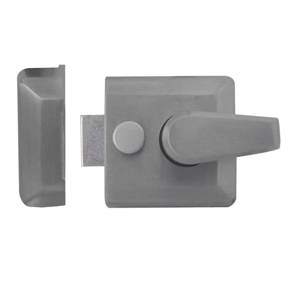 Jedo/Frelan Cylinder Nightlatch Narrow 40mm Backset Satin Chrome