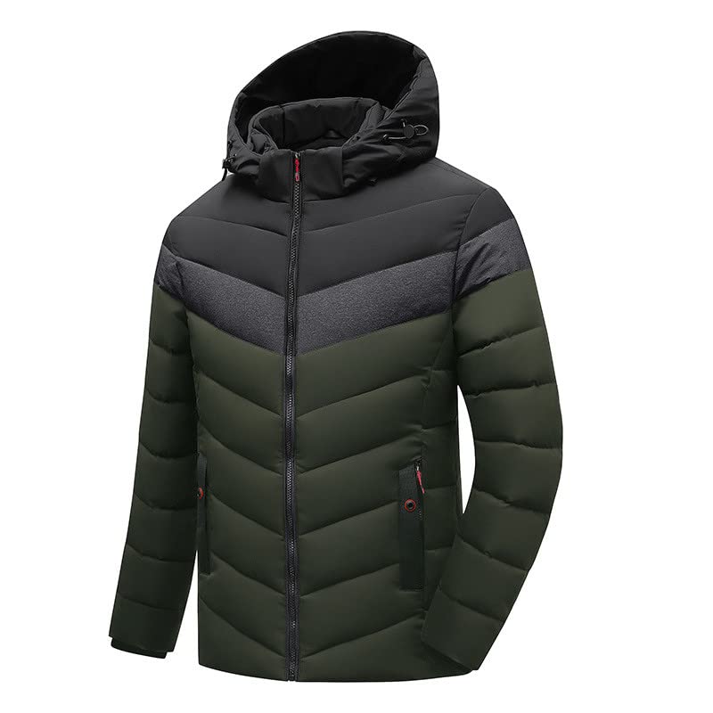 Men's Lightweight Puffer Winter Jacket Water-Resistant Ultra Puffer Jacket Casual Outerwear Warm Mens Down Jacket