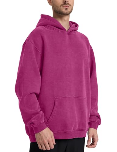 Image of Hatant Oversized Hoodie Sweatshirts for Men Couples Heavyweight Hoodies Pullover Vintage Mens Acid Wash Sweaters Clothes 2026