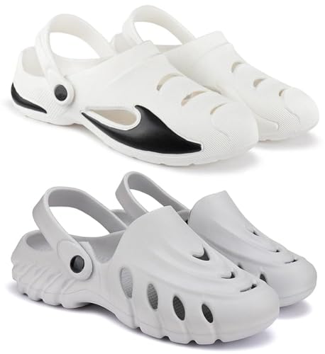 Image of Pampy Angel Combo Pack of 2 Slipper /Flip Flops /Slides /Clogs /Sandals for Men (Clog-700 Vs Clog 100)