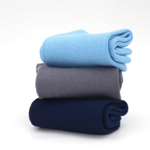 Image of Womens Viscose Bamboo Crew Socks Thin Casual Ultra Soft Colorful Above Ankle Socks Breathable Comfortable 3 /6 Pairs