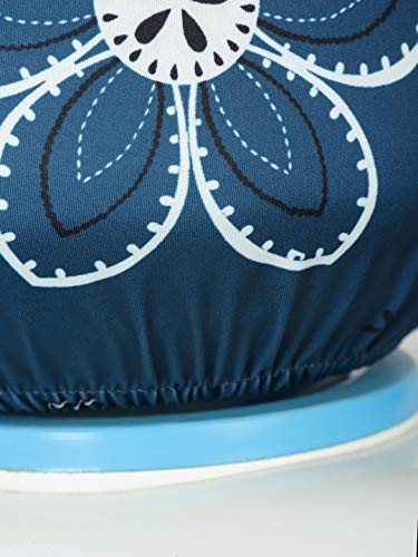 Image of Cortina Printed Dispenser Cover|Water Can Protectors|Elastic Closure | Polyester Material | Digitally Printed | Heat Resistant | Water-Proof | 45cm x 42cm x 43cm | 20 Lts | 2Pc | Grey & Blue 2