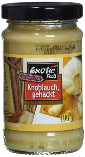 Exotic Food Knoblauch, gehackt in Sojabohnenöl, 6er Pack (6 x 100 g)