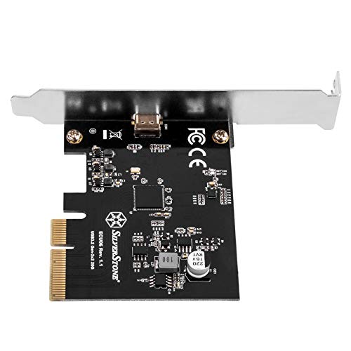 Image of SilverStone Technology ECU06, SuperSpeed USB 20Gbps /USB-C 3.2 Gen 2x2 PCIe Expansion Card, SST-ECU06, TAA Compliant
