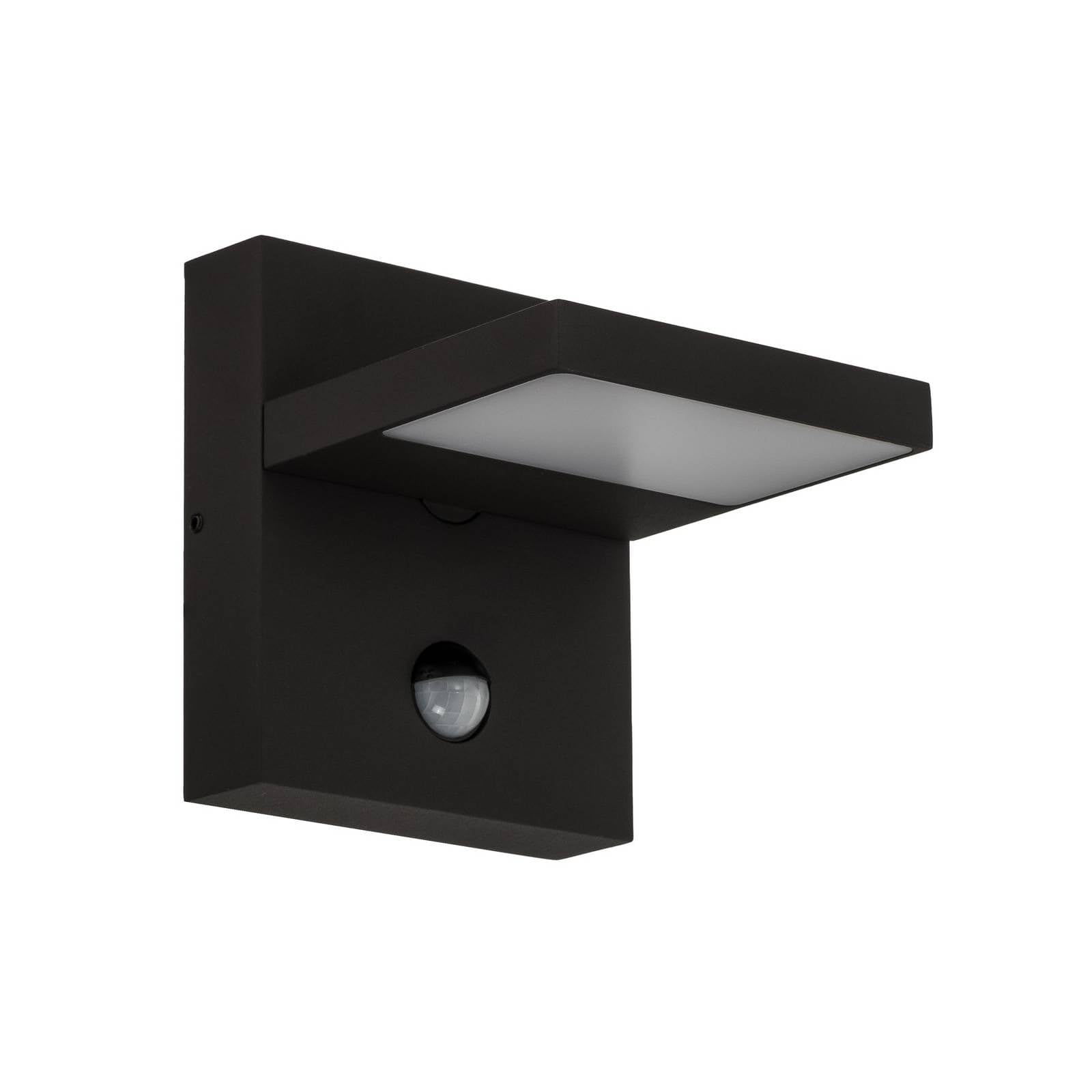 Lucande LED Applique extérieure Silvan (Moderne) en Noir Aluminium (1 lampe,à), pour mur extérieur/façade de maison terrasse und balcon