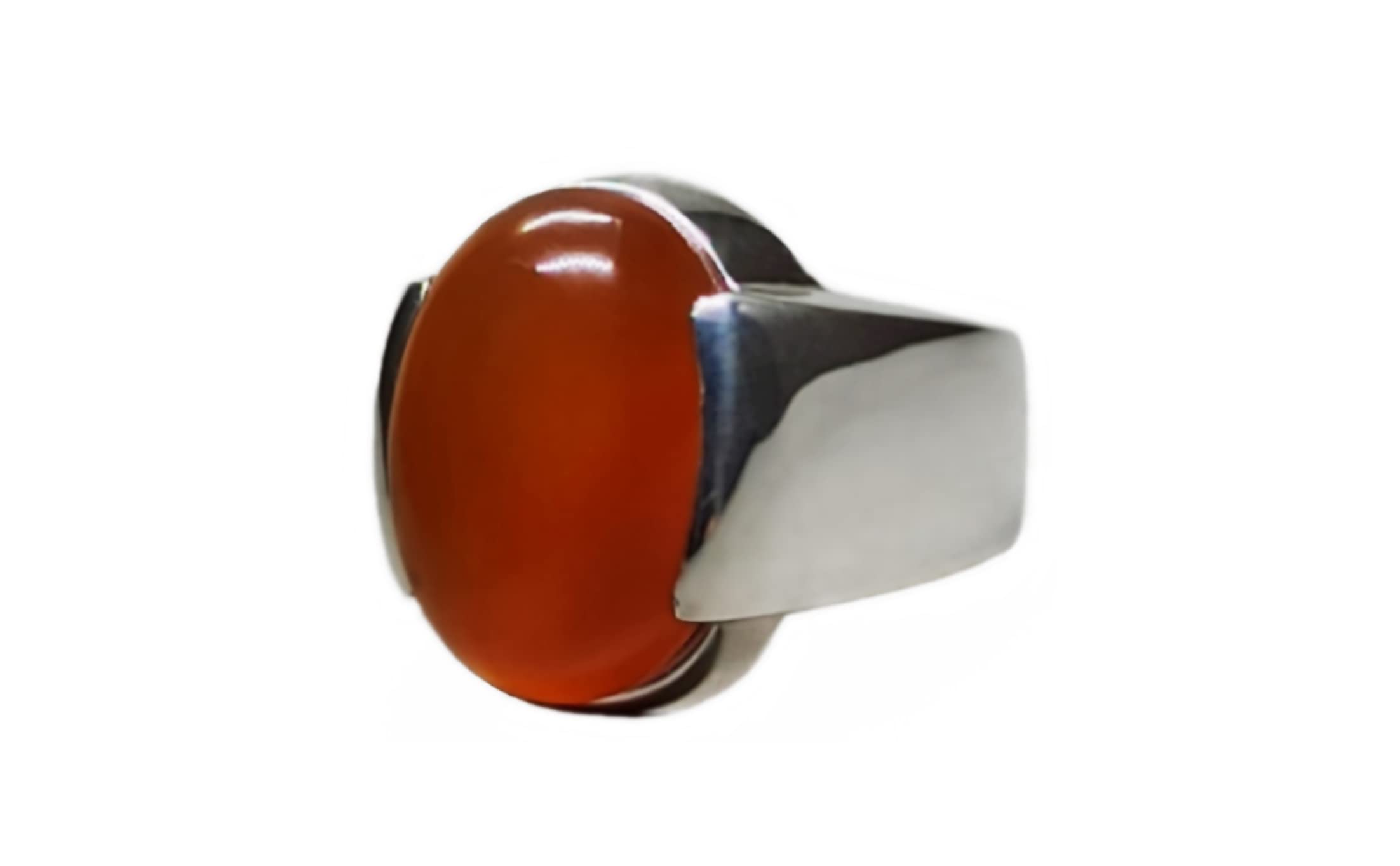 Handmade13 Carat Natural Yemeni Brown Aqeeq Women Plain Ring Sterling Silver 925 Handmade Carnelian Ring Gift for Her Khabadi Aqeeq Ring Religious Ring (6)