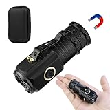 LED 懐中電灯 超小型 軽量 ハンディライト 2000lm 高輝度 耐衝撃 ポケットクリップ付き マグネット付き 5つ照明モード ミニライト アルミ合金製 COBワークライト TypeC急速充電 登山 探検 散歩 点検 警備 巡視 作業用 地震 停電 緊急時 災害グッズなど場合に対応 (1個)