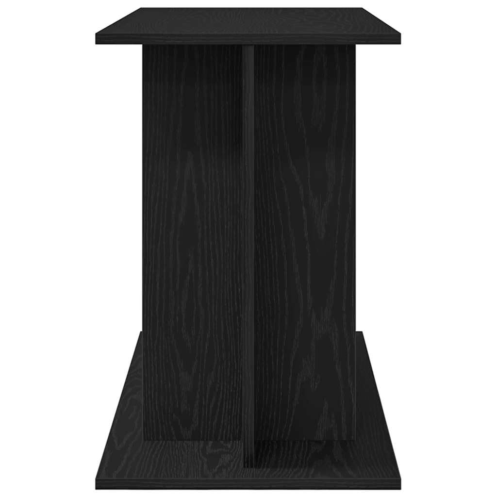 vidaXL Support d'aquarium Chêne Noir 100x40x60 cm Bois d'ingénierie