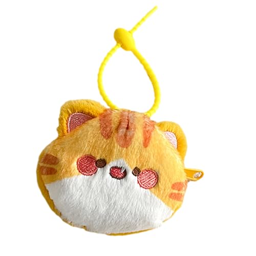 Plush Cats Change Purse Lovely Coin Pouches Bag Charm Earphone Case Cartoon Animal Storage Bag Coin Purse