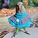 Bird Collar Anti Bite Elizabethan Recovery Cone, Bird Neck Protector for Feather Plucking, Bird Neckwear Full Body Shield, Bird Outdoors Windproof Cape Color Randomly (Green Quaker)