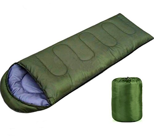 Saco de dormir de deportes al aire libre que acampa yendo Con bolsa de transporte ligero fácil llevar (Ejercito Verde) Cover