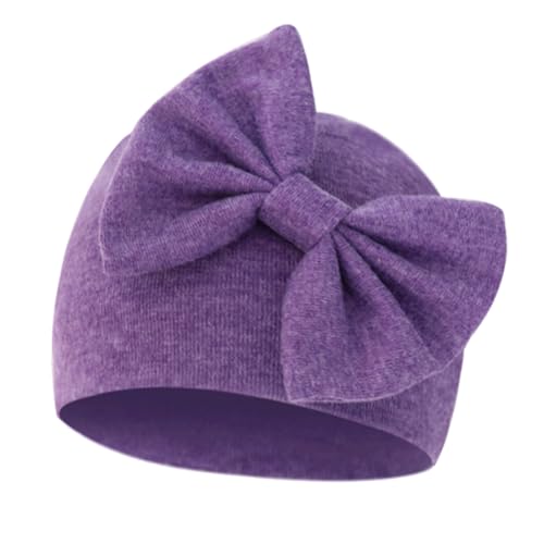 Newborn Hospital Hats Beanie Bow Infant Caps Baby Cotton Cloth Turban Toddler Rabbit Ear Hat for 0-6 Months ﻿4