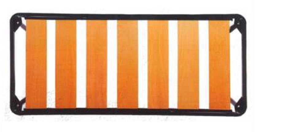 Reti D'Amora Rete Letto Singolo 80x190 con Doghe larghe in Legno, Rete Ortopedica con Struttura in Ferro e Piedi Smontabili, Robusta - Per Tutti i Materassi, Made in Italy (120x200 con 2 rinforzi)