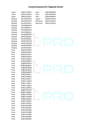 DL-pro Tastenkappe für Whirlpool Bauknecht 481071425531 Indesit C00343986 66x41x19mm Reset Start Knopf Startknopf Schalter Drucknopf für Waschmaschine WAE WAK WAG AWS WCM WM WMC AWM WA HDW