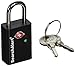 Sesamee 94503 TSA Keyed Indicator Padlock. Black