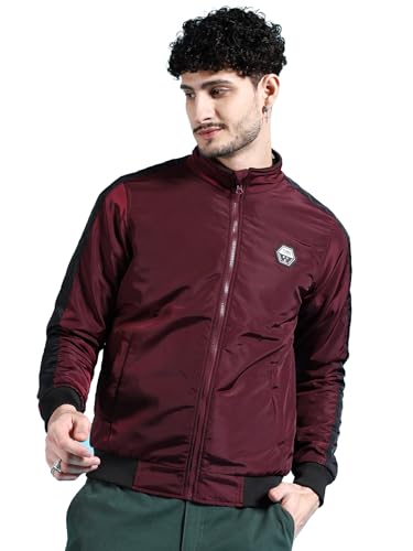 Blouson bomber pour homme marron avec coupe reguliere confortable