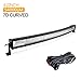 PICAA 7D Tripla Fila Curvo Barra Led Fuoristrada 42 pollici 540W Barra Luce a Led Con Cablaggio Combinata di Fascio Fari da Lavoro Led Barra Luminosa a Led per 4x4 Auto Trattore Camion ATV Barca