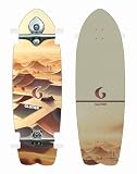 Glutier Surfskate Complete with Buri Surf Skateboard Trucks - Desert Corine 29 Fish