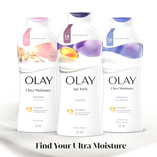 Olay Body Wash for Women, Age Defying with Vitamin E, 24hr Moisturizing, Hydrating & Refreshing, B3 Vitamin Complex, Free of Parabens & Phthalates, For All Skin Types, Scented, 22 fl oz (Pack of 2) image 7