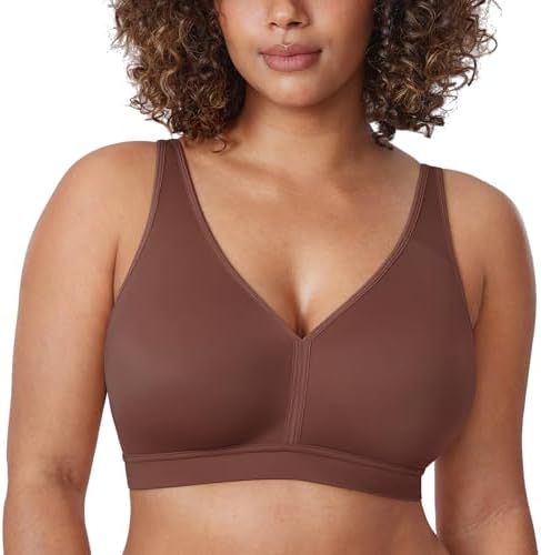 AISILIN Women's Plus Size Unlined Wireless Bra