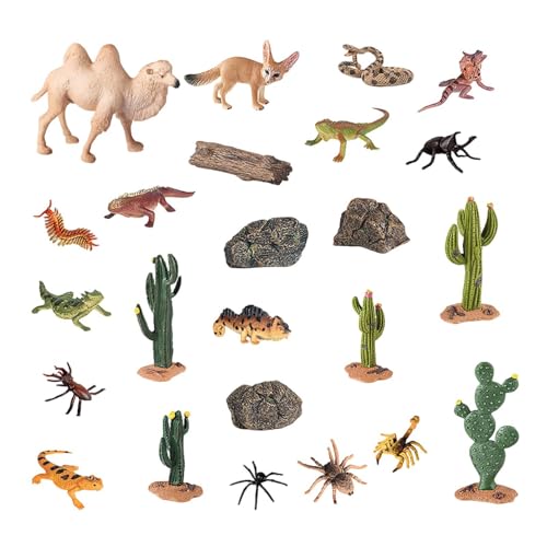 Figurines animaux du désert pour décorer une étagère ou un dortoir
