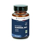 Nootrolab Sommeil Bio, Complément Alimentaire Naturel avec Aubépine, Passiflore et Escholtzia, 60 Gélules, Fabriqué en France
